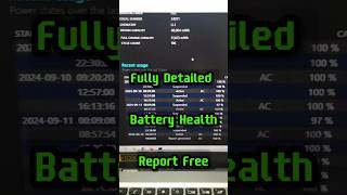 100 Free Full Detailed Laptop Battery Report 💻🔋 laptop batterycheck laptopbattery [upl. by Ardin401]