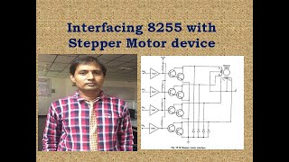 Interfacing 8255 with Stepper Motor Device [upl. by Jewelle]