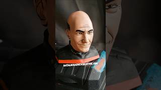 Pop Art Picard Painting my 3D print painting art shorts acrylic patrickstewart startrek fan [upl. by Harret]