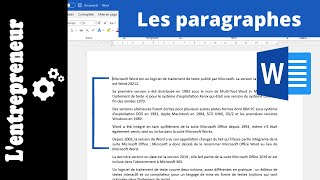 Gérer les PARAGRAPHES sur WORD [upl. by Kazimir]