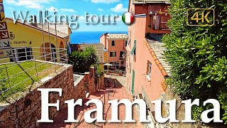 Framura Liguria Italy【Walking Tour】History in Subtitles  4K [upl. by Vassaux54]