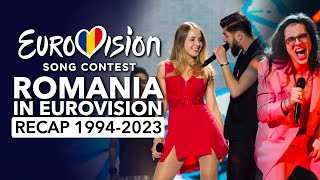 🇷🇴 Romania in Eurovision Song Contest 1994  2023  RECAP România la Eurovision [upl. by Aicirpac887]