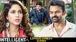 Intelligent Movie Love amp Comedy Scenes  Hindi Dubbed Movie  Sai Dharam Tej Lavanya Tripati [upl. by Alih]