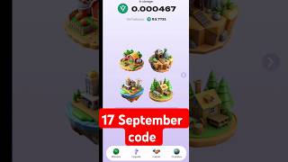 Vertus Bot Combo Cards Today 17 September  Vertus Combo Cards  airdrop vertus code [upl. by Danya]