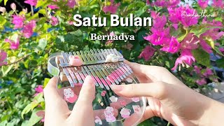 Satu Bulan  Bernadya  Kalimba Cover with Tabs by Uthie The Kalimbunny [upl. by Yrevi]