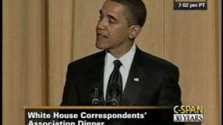 CSPAN President Obama at the 2009 White House Correspondents Dinner [upl. by Alejo]