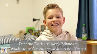 Der neue Chorleiter Ludwig Böhme des Windsbacher Knabenchor vor dem erstem Konzert [upl. by Persian]