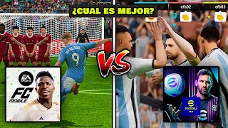 EA SPORTS FC MOBILE 24 vs eFOOTBALL MOBILE 24 ¿Cual es mejor [upl. by Eleni]