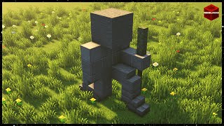 How to Build a Easy Small Stone Statue in Minecraft [upl. by Zilevi]