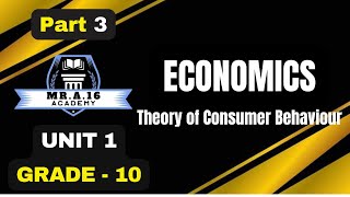 ECONOMICS GRADE 10 UNIT 1 PART 313 THE CONSUMER MAXIMIZATION PROBLEM [upl. by Gwyneth]