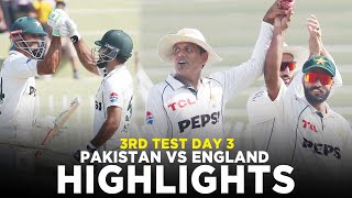 Full Highlights  Pakistan vs England  3rd Test Day 3 2024  PCB  M3G1K [upl. by Anayra484]