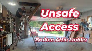 How to replace Attic Ladder [upl. by Janicki]