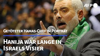 Porträt HamasChef Hanija stand lange im Visier Israels  AFP [upl. by Horne]