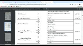 Assistant Professor Recruitment on Contractual Basis 2024 [upl. by Boone153]