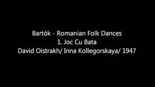 David Oistrakh  Bartók Romanian Folk Dances Sz56  1 Joc Cu Bata [upl. by Nywg]