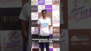 Muhammad Sufyan proud participant of 1st DHAB FitFest 2024 shares his electrifying experience [upl. by Nichol]