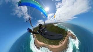 Paragliding from Sedgefield to the Wilderness Beach Hotel [upl. by Rehm98]