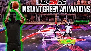 HOW TO GET INSTANT GREEN ANIMATIONS IN NBA 2K25 [upl. by Tucker]