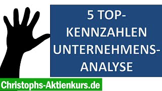 5 Top Kennzahlen bei der Unternehmensanalyse [upl. by Jan]