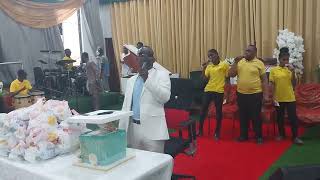 Throwback This is how Blind historian birthday was celebrated 🍾 at LifeAhead vision Ministries Tema [upl. by Fougere508]