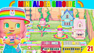 CONSTRUYENDO MINI CIUDAD GIROIDE🌈 RETO ARCOIRIS  ANIMAL CROSSING NEW HORIZONS  21 [upl. by Adnol]