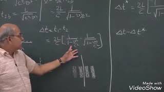 Lectures On Special Theory Of Relativity By Prof H C Verma  Lecture 6  Part 2  Michael and Morley [upl. by Yrot980]