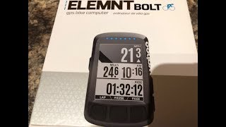 Wahoo Elemnt Bolt Unboxing amp Setup [upl. by Rich]