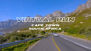 Virtual Run Llandudno To Bakhoven Via Victoria Road Cape Town  Treadmill Running Scenery [upl. by Asnerek]