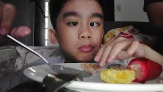 Mukbang Fried Rice Egg Hotdog Food Set matteogolingan345 [upl. by Adnolay]