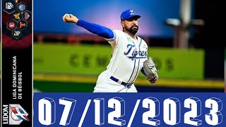 LIDOM ⚾ Resultados Posiciones Calendario 07122023 Estrellas Orientales Sigue Líder del Béisbol RD [upl. by Nauht]