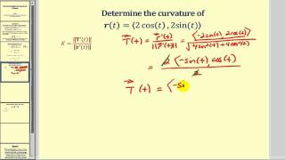 Determining Curvature of a Curve Defined by a Vector Valued Function [upl. by Rehpotsirhk]