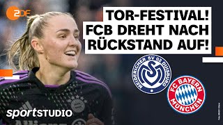 MSV Duisburg – FC Bayern München  FrauenBundesliga 18 Spieltag Saison 202324  sportstudio [upl. by Eugaet]