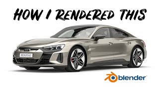 How to create photorealistic studio car renders in Blender [upl. by Anelyak930]