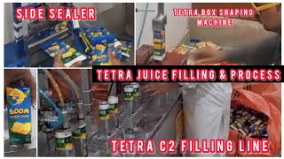 Tetra Pack 200ml Juice Filling amp Packing Process  Tetra pack juice production line  tetrapack [upl. by Atteram]