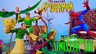 Spiderman VS Sinister six  Comic stop Motion Fight [upl. by Aillil]