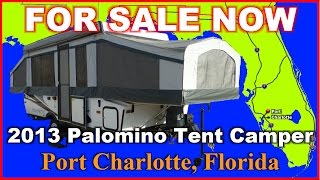 2013 Forest River Palomino Tent Camper 4127 Folding Trailer Florida Ft Myers Sarasota [upl. by Tonina]