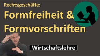 Formfreiheit und Formvorschriften  Unterschied notarielle Beglaubigung amp notarielle Beurkundung [upl. by Krm]