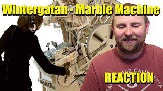 Wintergatan  Marble Machine music instrument using 2000 marbles REACTION [upl. by Modeerf512]