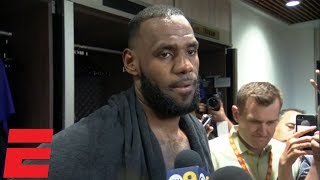 LeBron James on Lakers’ 03 start ‘I know what I got myself into’  NBA Interview [upl. by Aramaj941]