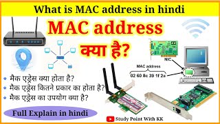 मैक एड्रेस क्या है MAC address kya hai  mac address kya hota hai What is MAC address [upl. by Anilak407]