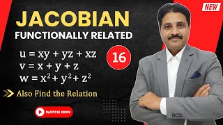 JACOBIAN IN PARTIAL DIFFERENTIATION SOLVED PROBLEM 16 IN HINDI TIKLESACADEMY [upl. by Maggi]