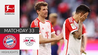 Bayern Slip in Title Race  Bayern  RB Leipzig 13  Highlights  Matchday 33 – Bundesliga 202223 [upl. by Nollek]