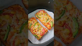 Bread Pizza 🍕 viralvideo recipe food streetfoodcookingvlogshortvideo [upl. by Aramad545]