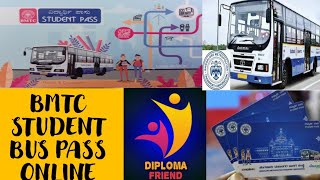 BMTC bus pass online for PUC  How to apply bmtc bus pass online [upl. by Nnyla678]