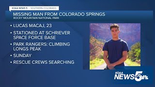 Colorado Springs Space Guardian missing in Rocky Mountain National Park [upl. by Grimaud]