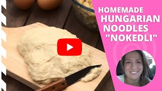 Hungarian Nokedli Recipe  Homemade Hungarian Noodles Recipe [upl. by Moraj]