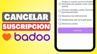 Cómo Cancelar Suscripción en Badoo Fácil y Rápido [upl. by Ritter]