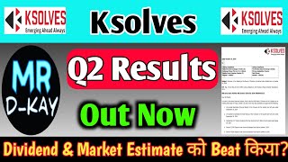 ksolves Q2 results 2025  ksolves share latest news  ksolves share  ksolves share target news [upl. by Ultima]