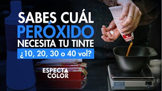 ¿CÓMO ELEGIR CORRECTAMENTE EL PERÓXIDO O AGUA PARA TU TINTE  10 20 30 Ó 40 VOLÚMENES [upl. by Atterual]