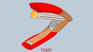 Stapler Volume2 Video Tutorial  SolidWorks [upl. by Estevan749]